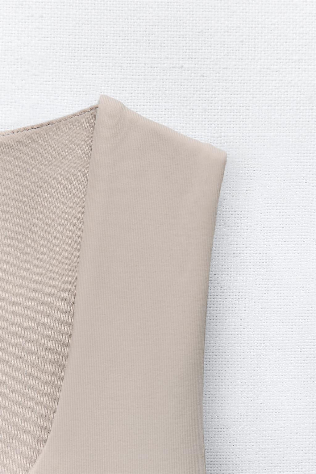 POLYAMIDE TOP WITH WIDE STRAPS - Zara фото 38