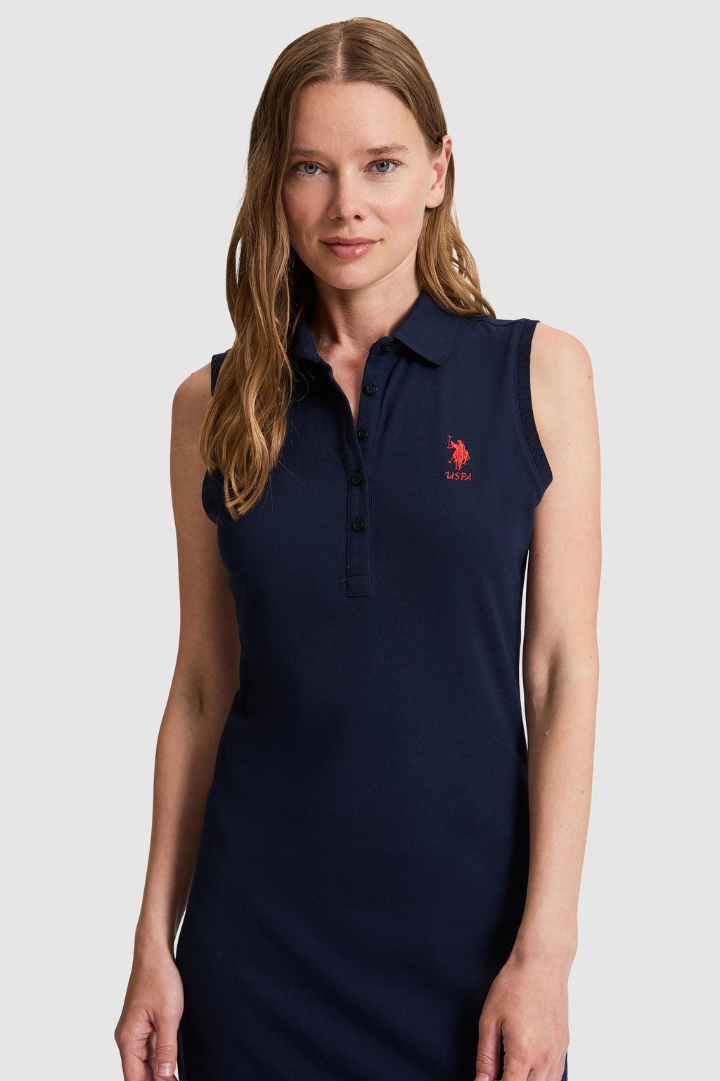 Kad_n Lacivert Polo Yaka _rme Elbise