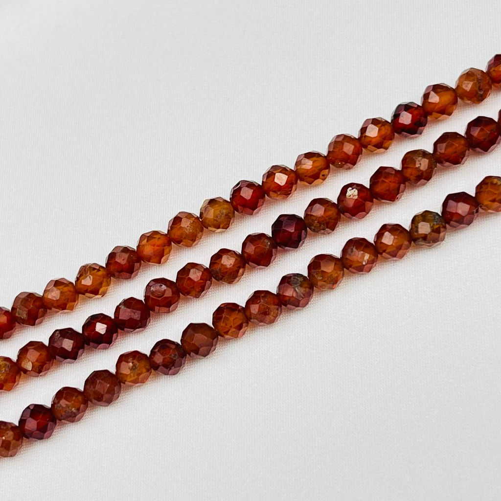 Бусины для украшений из Граната "Спессартин" (86 бусин)