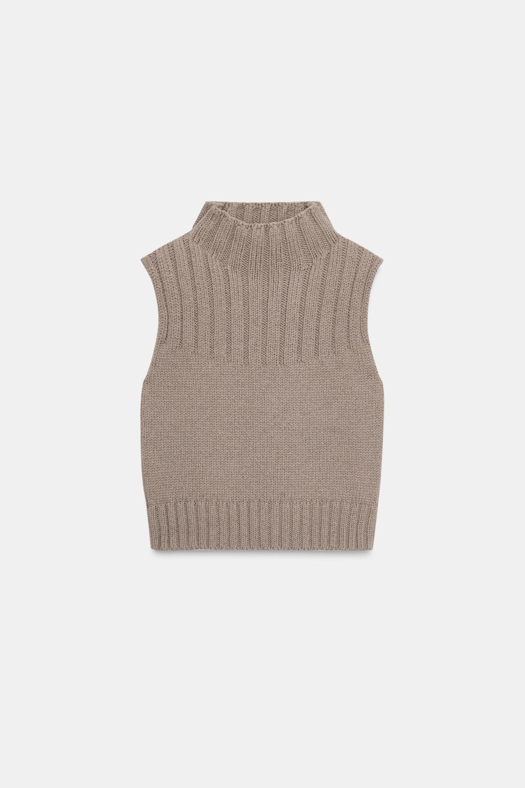 KNITTED HIGH-NECK TOP - Zara фото 5
