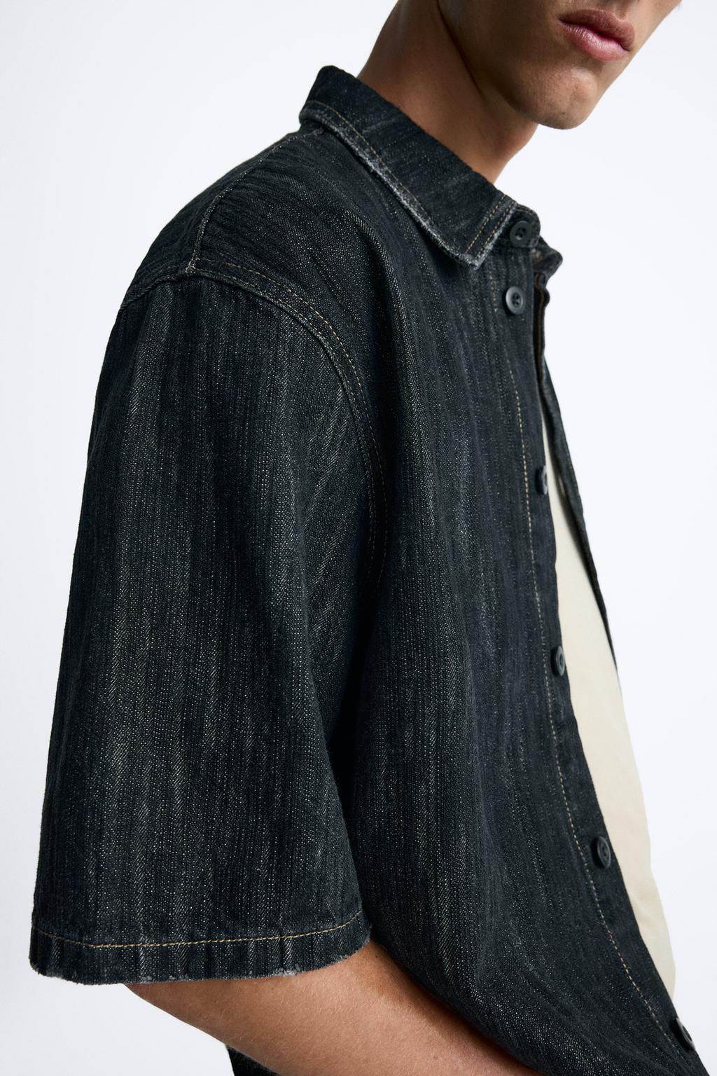 DOKULU DENIM GOMLEK - Zara фото 5