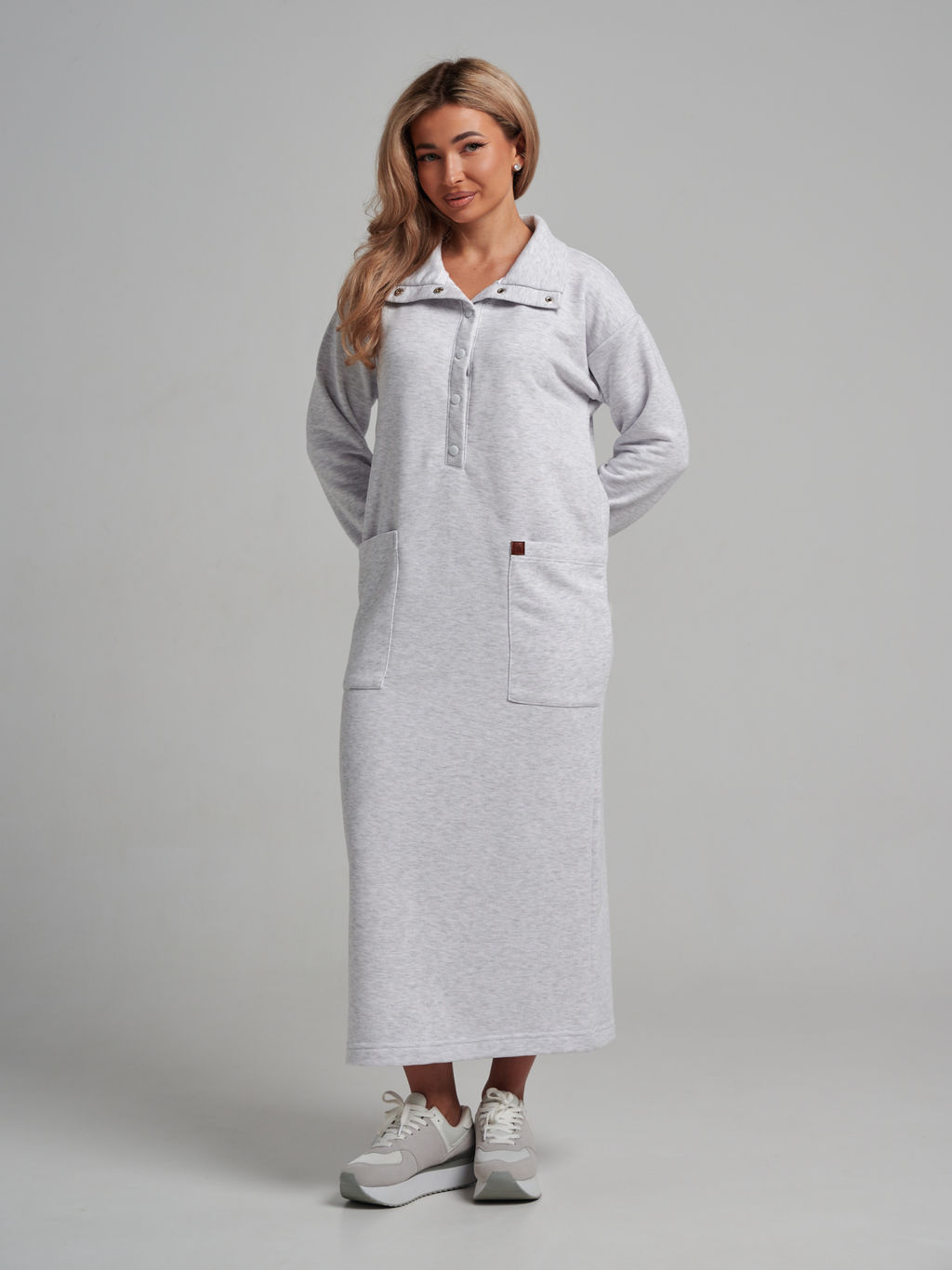 978 Платье "Меланж/серый"