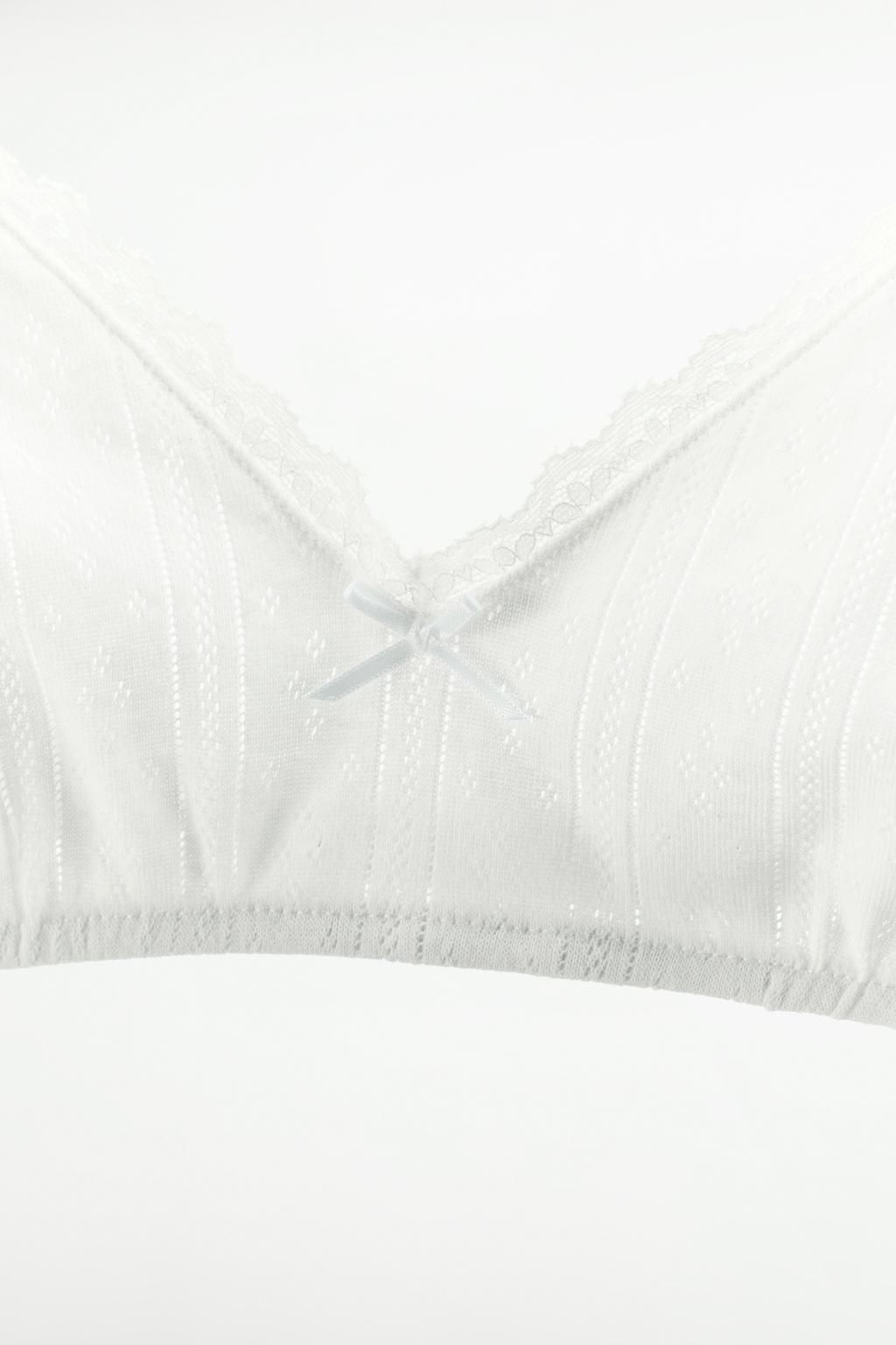 LACE TRIANGLE BRA - Zara фото 6