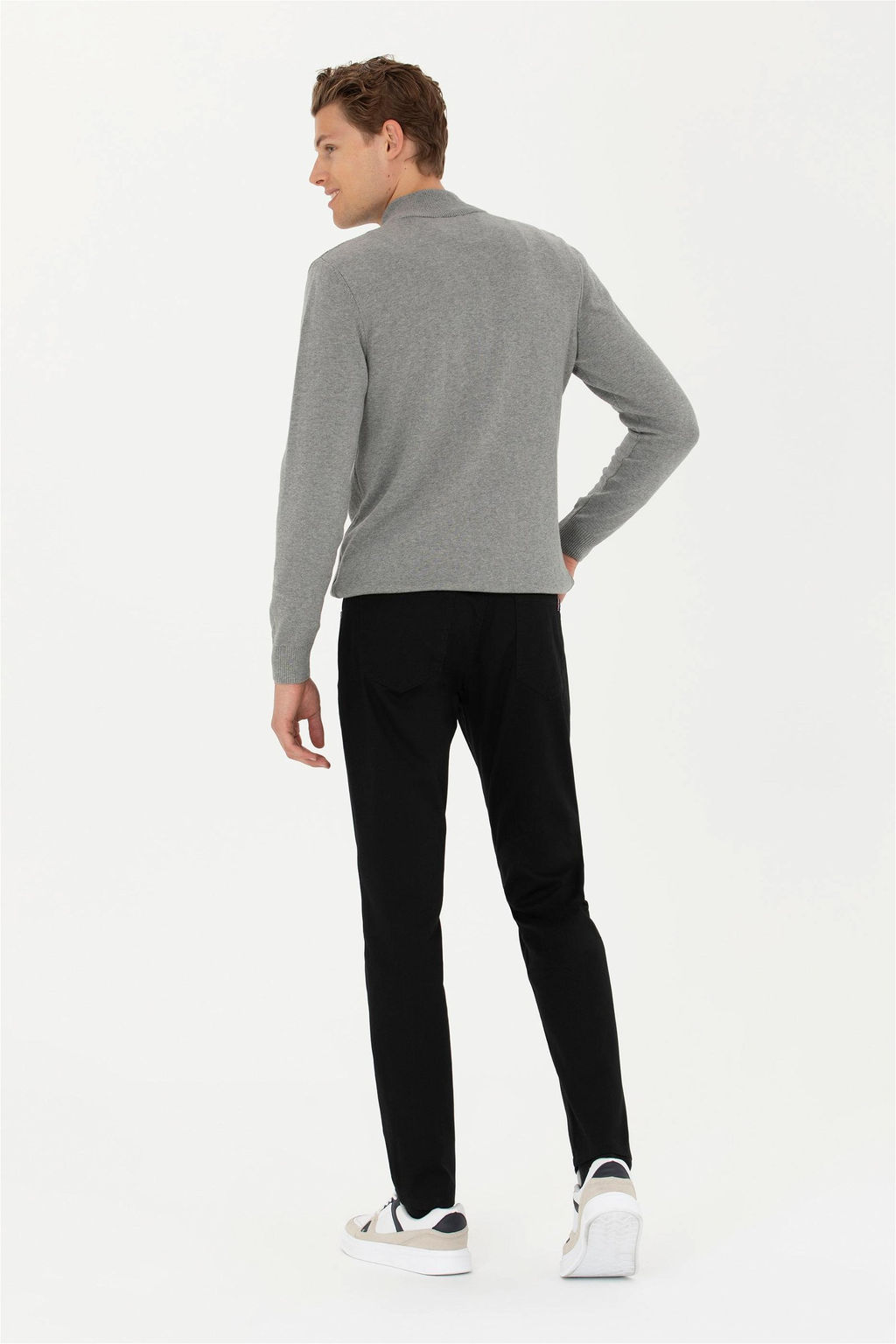 Мужские черные брюки из плотной ткани - U.s. polo assn фото 4