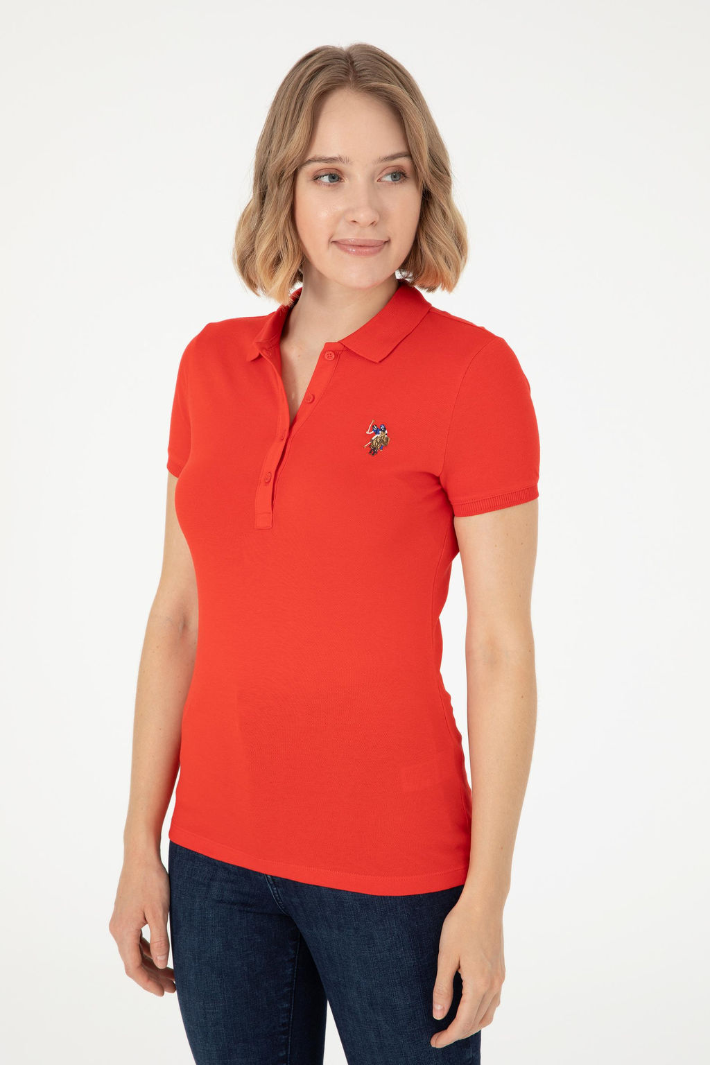 Женская красная футболка Неожиданная скидка в корзине - U.s. polo assn фото 10
