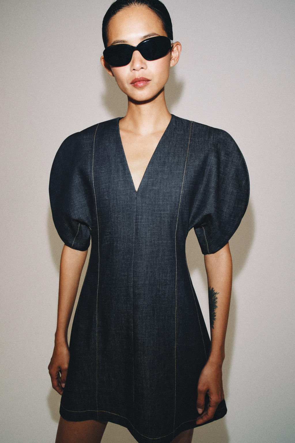 VESTIDO DENIM ZW COLLECTION / Azul - Zara фото 4