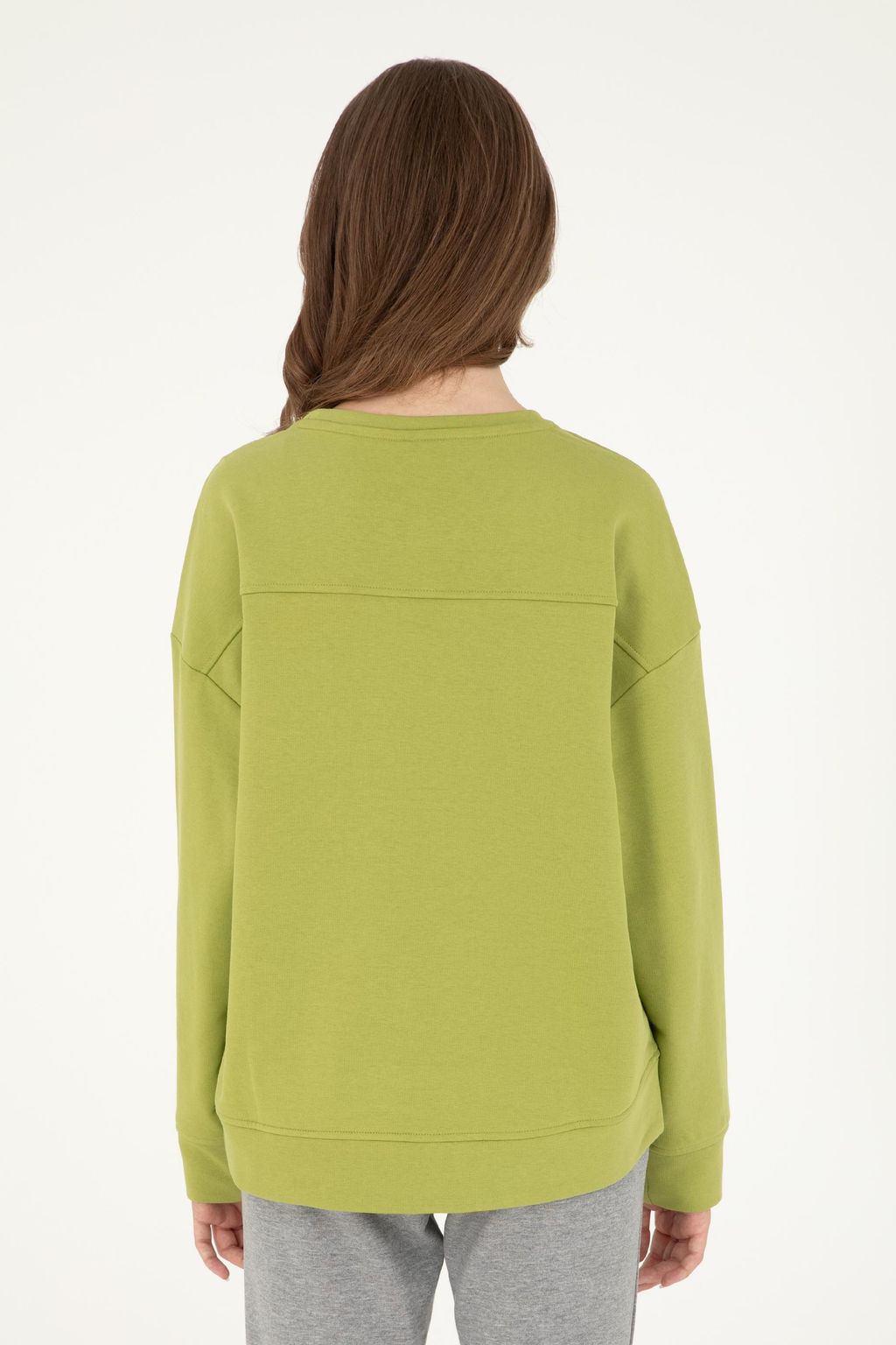 Женский базовый свитшот фисташкового цвета Неожиданная скидка в корзине - U.s. polo assn фото 5