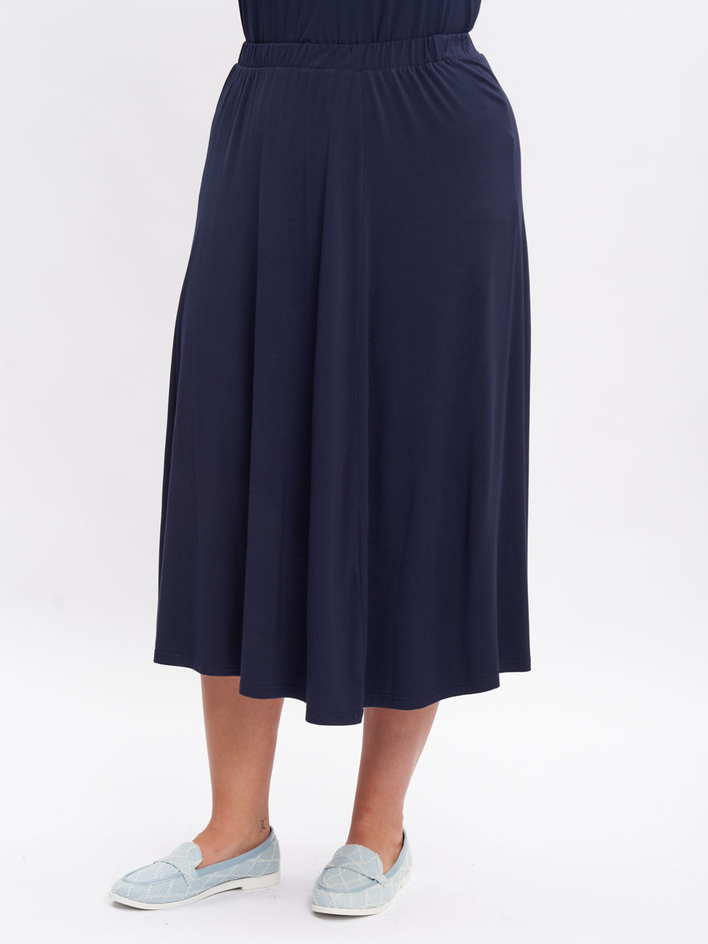 Юбка из плотного трикотажа UB17406DBL00