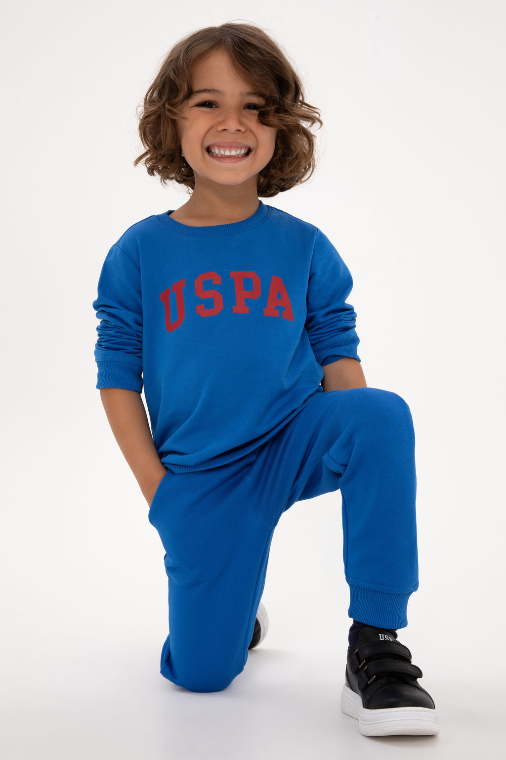 Erkek _ocuk Koyu Mavi Bisiklet Yaka Basic Sweatshirt Sepette S_rpriz _ndirim - U.s. polo assn фото 9