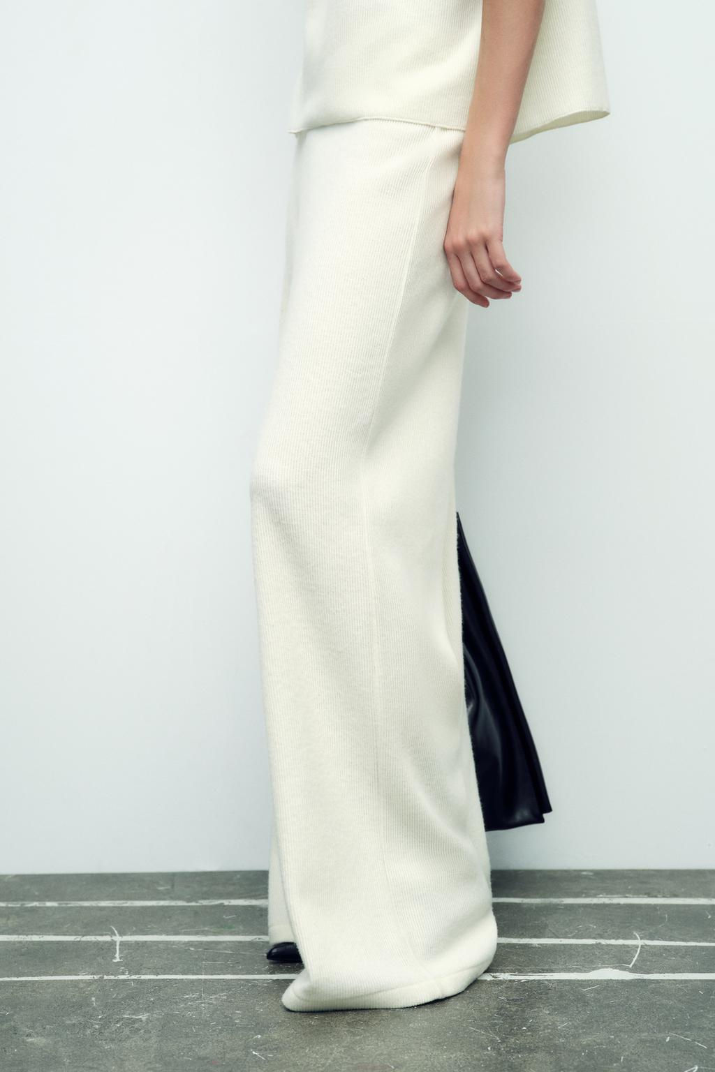 SOFT RIBBED TROUSERS - Zara фото 3