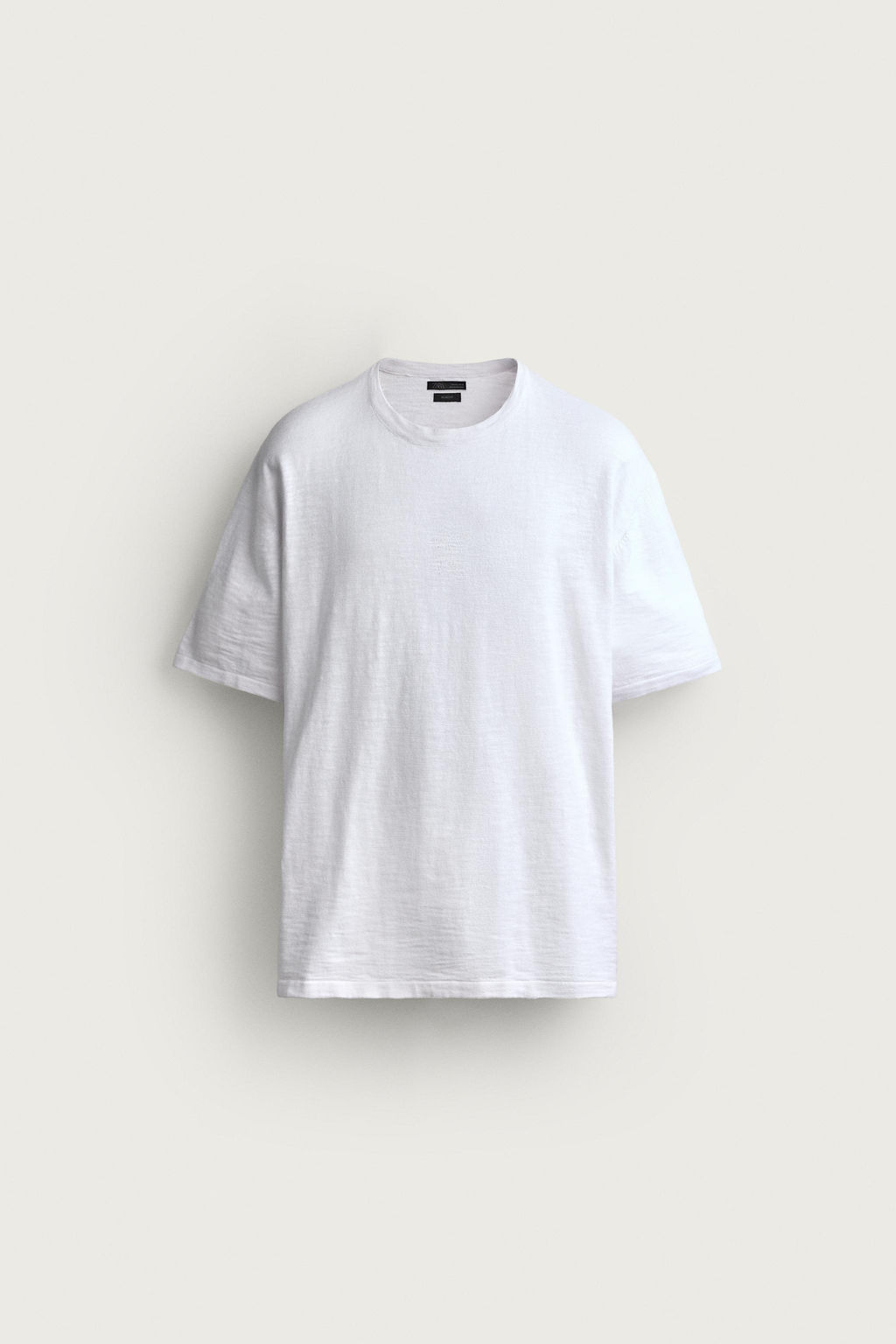 CAMISETA PUNTO TEXTURA IRREGULAR / Blanco - Zara фото 7