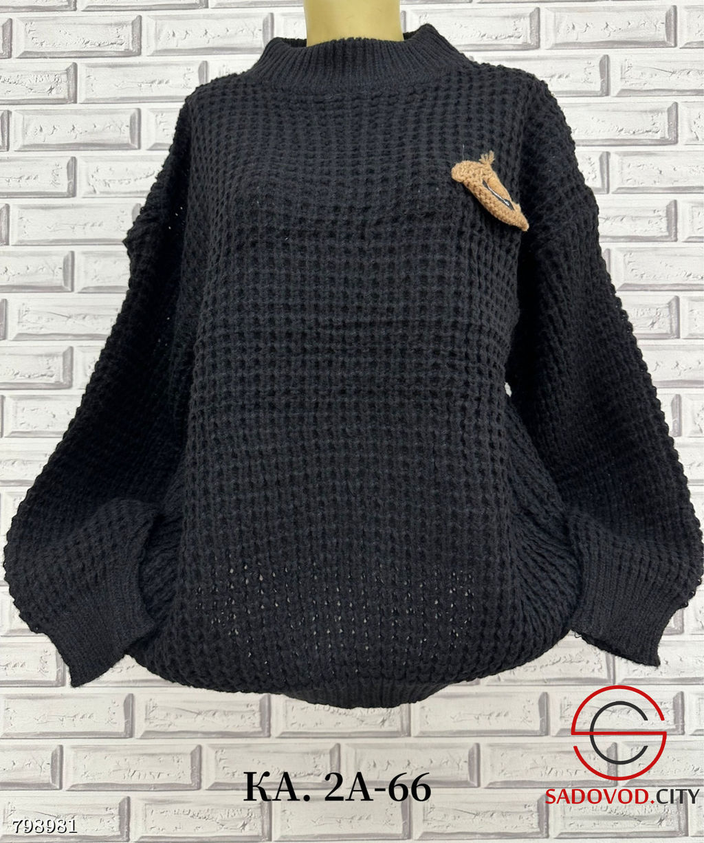 Свитер оверсайз вязаный теплый - Bruno фото 2