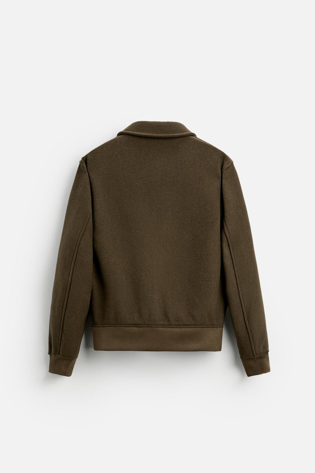 CONTRAST WOOL JACKET - Zara фото 7