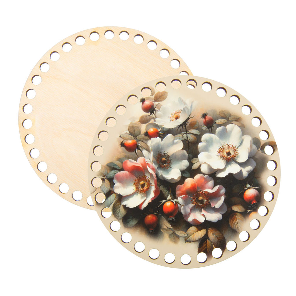 Заготовка для декорирования Love2art ДВ-02 Набор донышек для вязания Матовый фанера d 15 см х 0.4 см 2 шт 10 Лавандовая история  фото 17