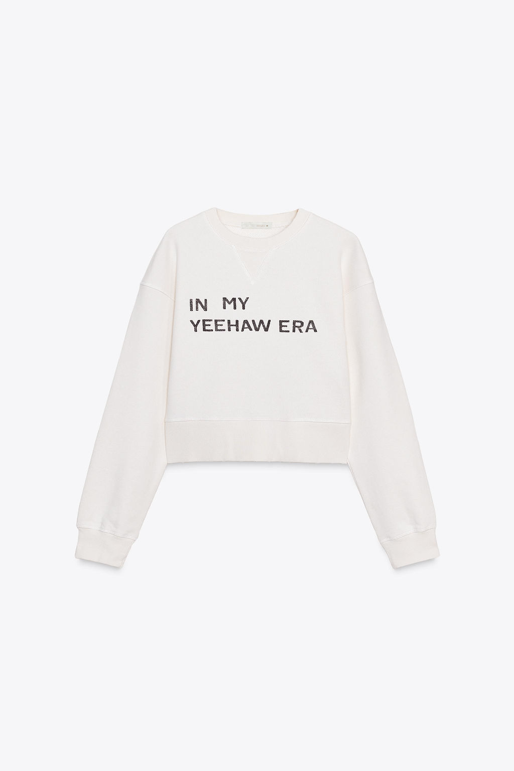 SLOGAN CROP SWEATSHIRT - Zara фото 14