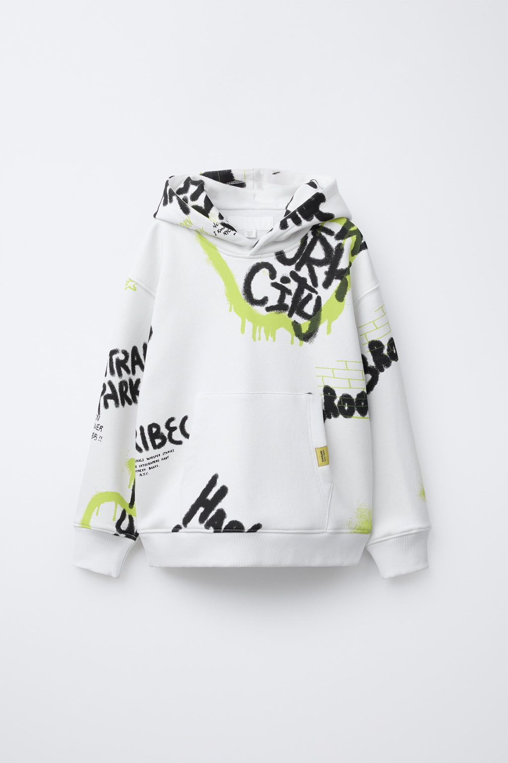 GRAFFITI PRINT HOODIE