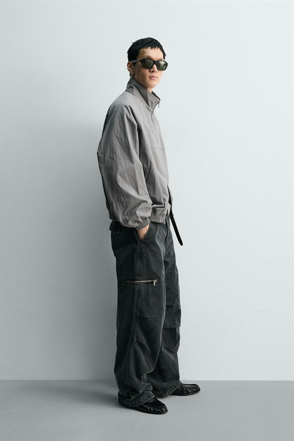 CHALECO RELAXED FIT ESTRUCTURA / crudo/kaki - Zara фото 4