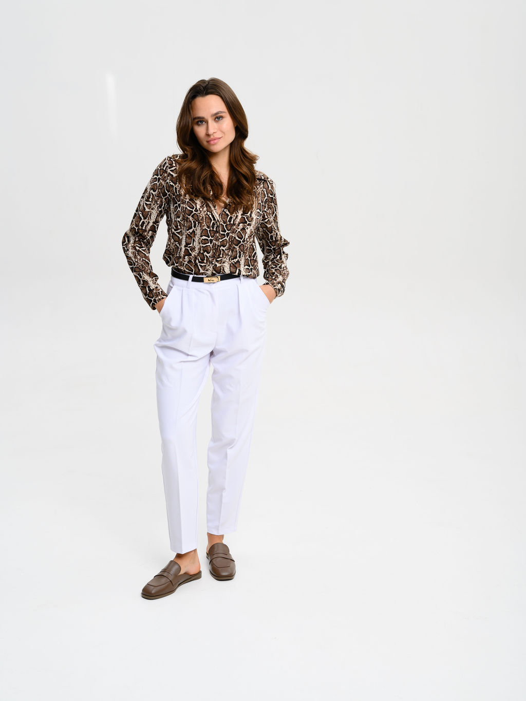 Мюли 1072.подиум205br.Коричневый