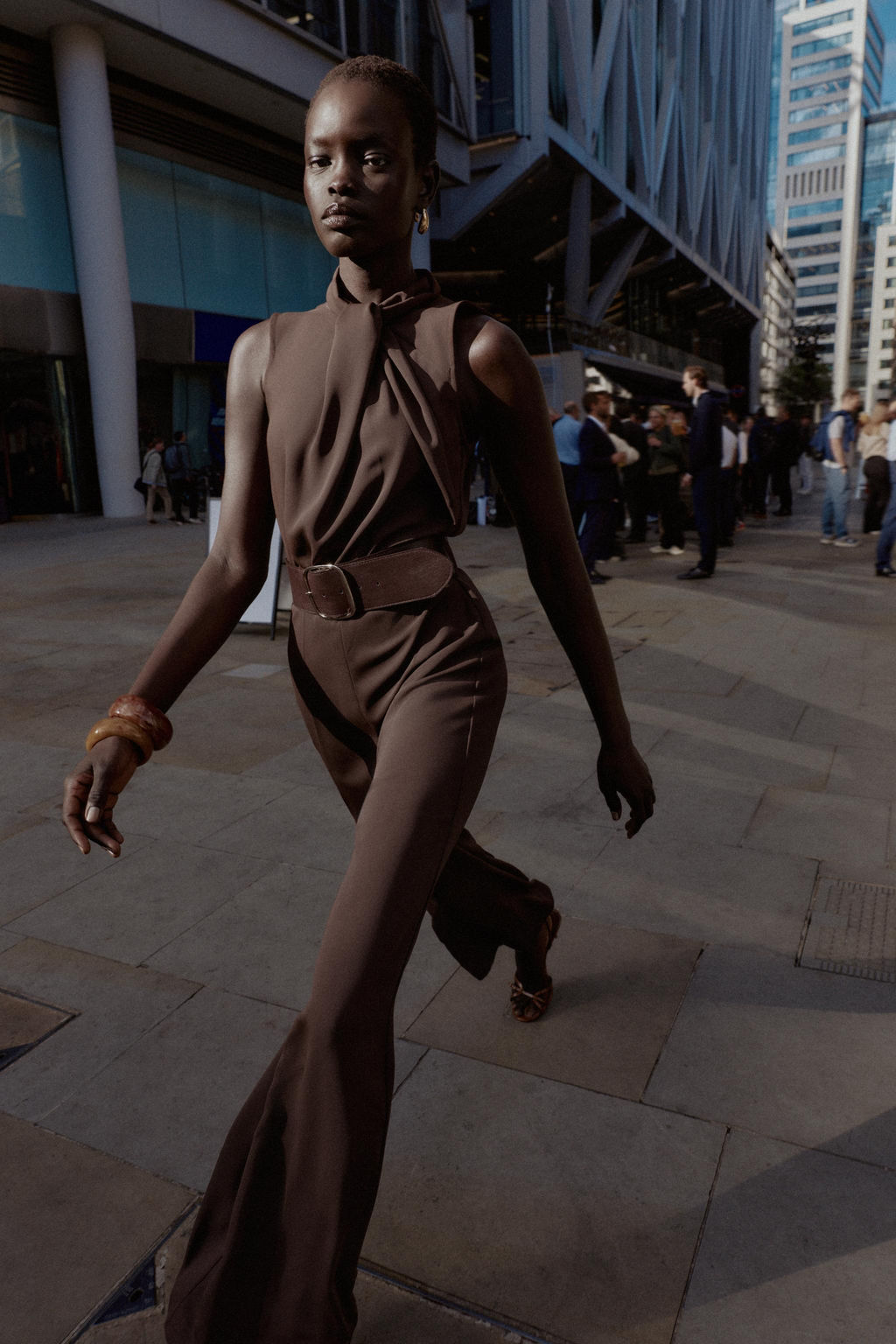 SLEEVELESS JUMPSUIT WITH BELT - Zara фото 4