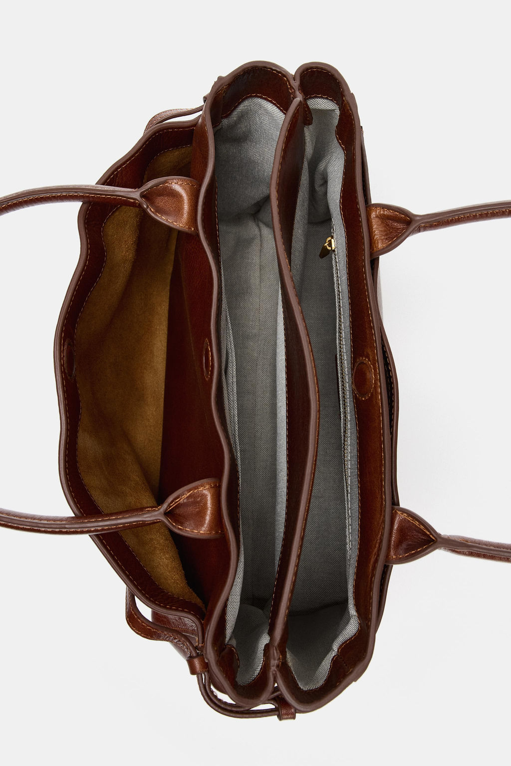 LEATHER CITY BAG - Zara фото 11