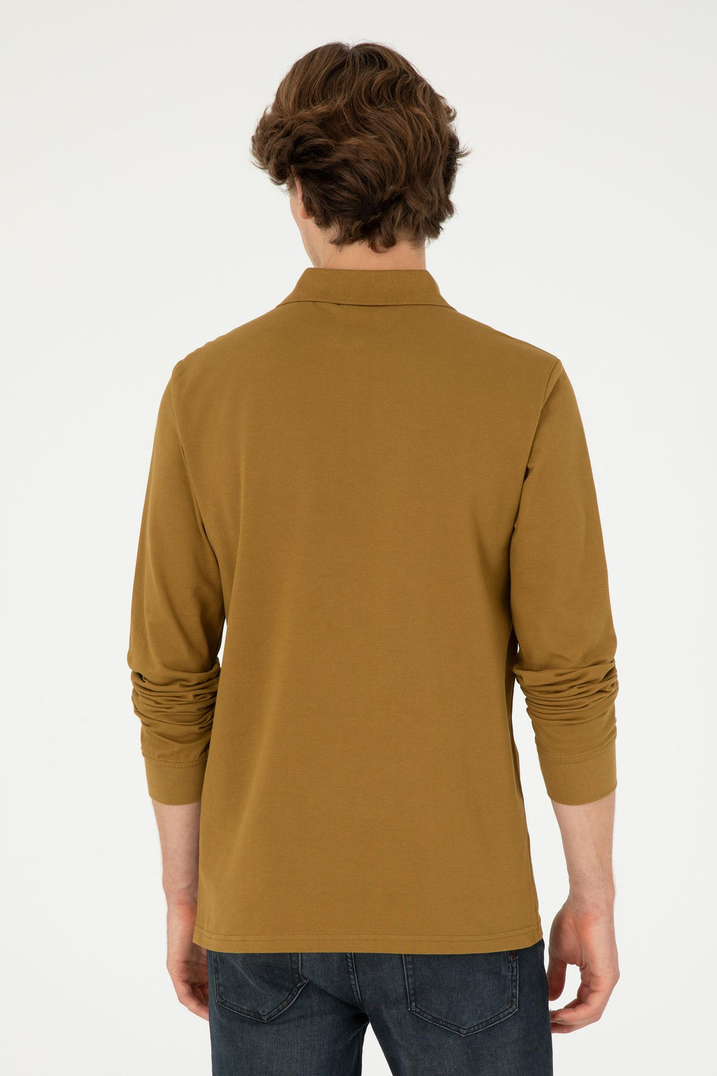 Мужской базовый свитшот светло-хаки - U.s. polo assn фото 5