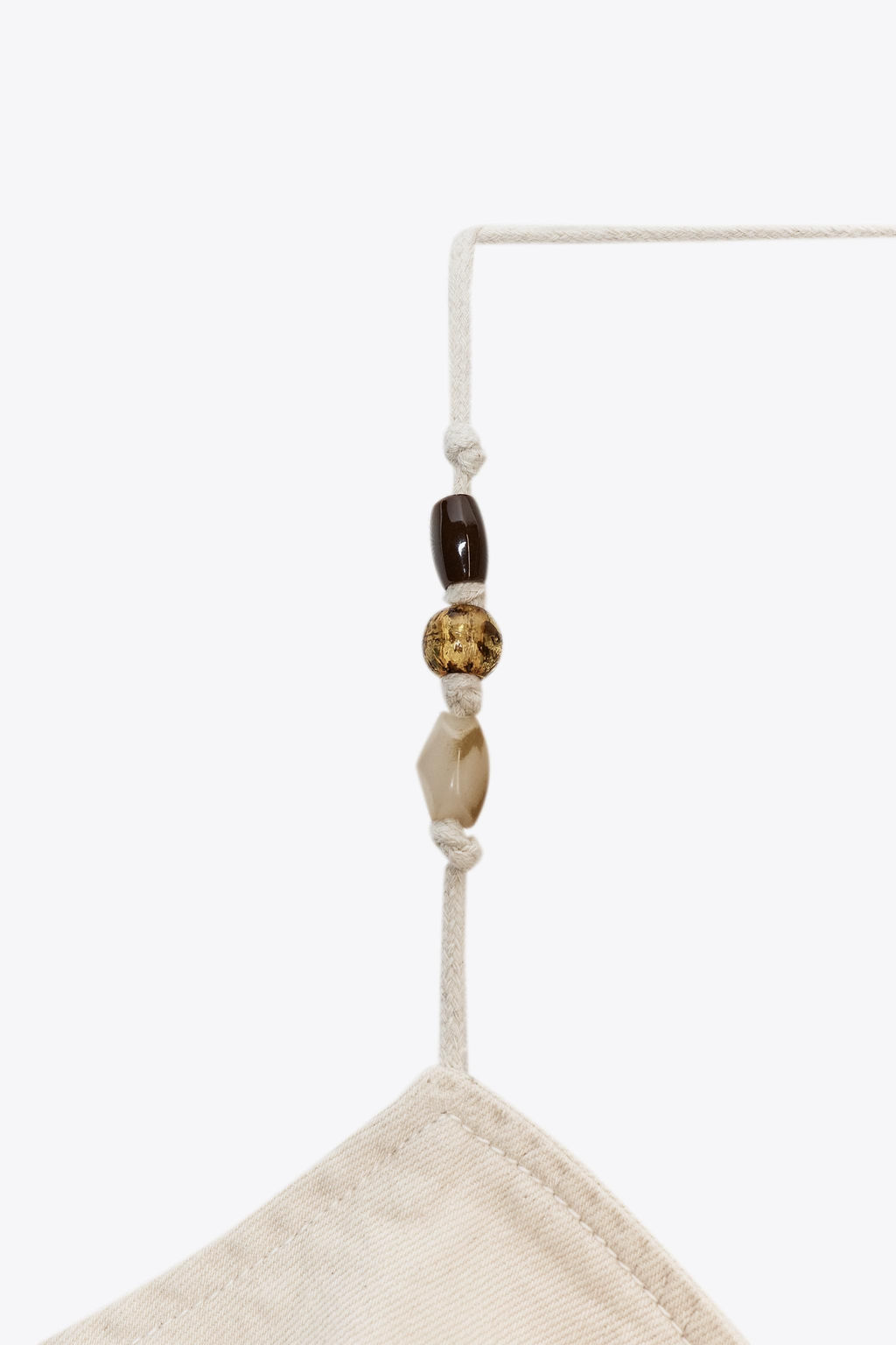 BEADED DENIM HALTER TOP - Zara фото 8