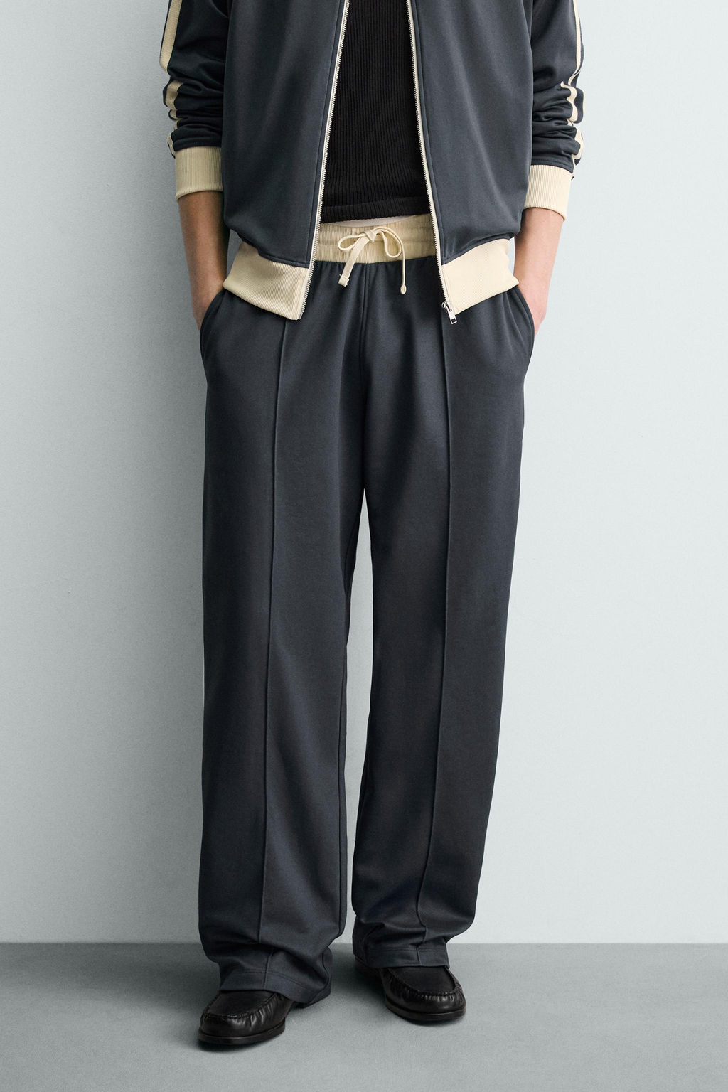 WIDE-LEG JOGGER TROUSERS WITH SIDE TAPING - Zara фото 21