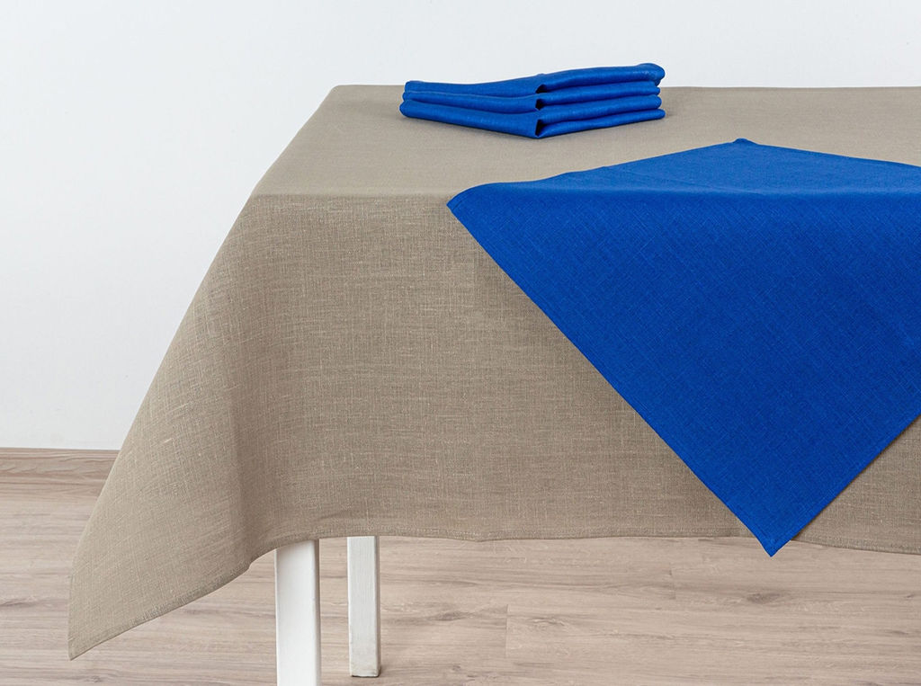 17С151-ШР/уп. Комплект столовый 144*144 цв. 394 рис. 0 Серо-бежевый