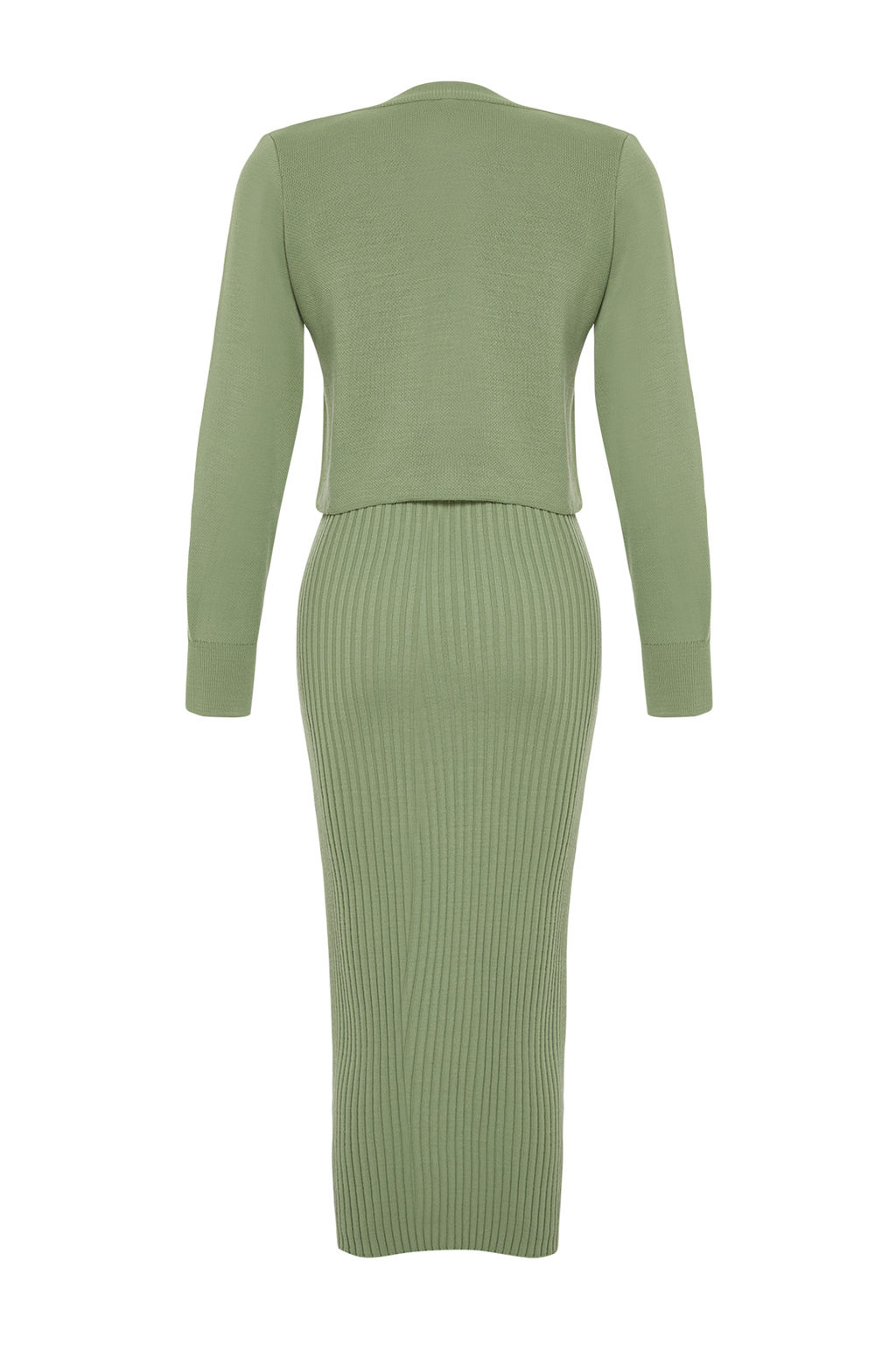 Mint 2li Midi Triko Basic H?rkal? Elbise TWOSS23EL00738