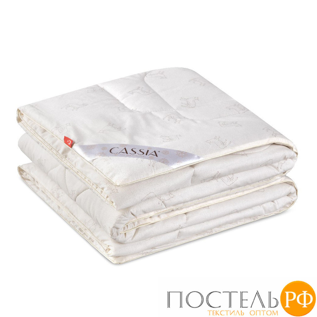 CASSIA Одеяло ЖЕМЧУЖИНА ТИБЕТА 172х205,1пр.,хл./шерсть/микровол., 400г/м2  фото 2