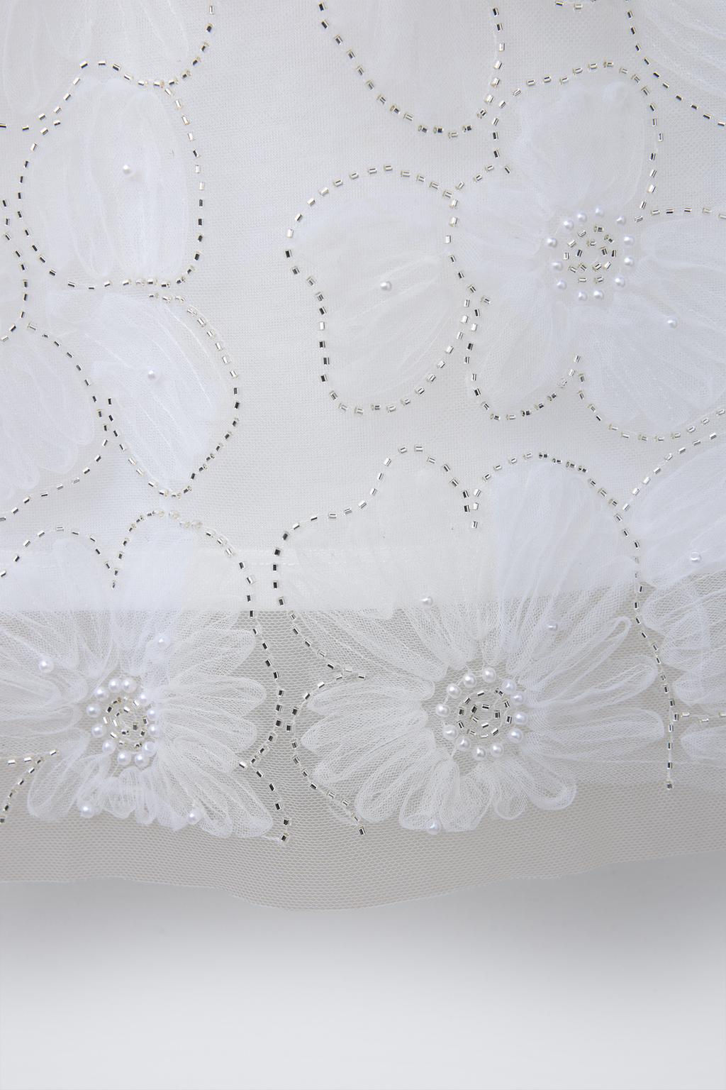 TULLE DRESS WITH BEADING - Zara фото 4