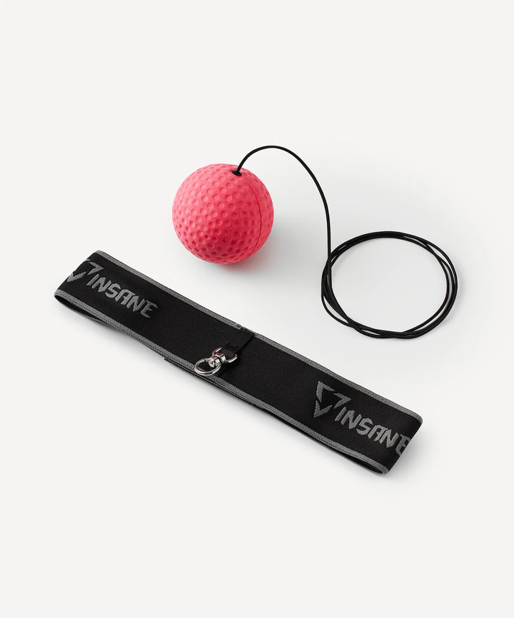 Мяч боевой INSANE IN24-FB102 на резинке, красный  фото 4