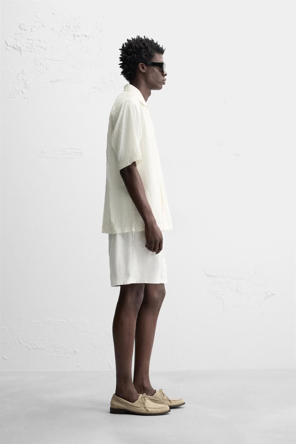BERMUDA SHORTS LINEN BLEND - Zara фото 13