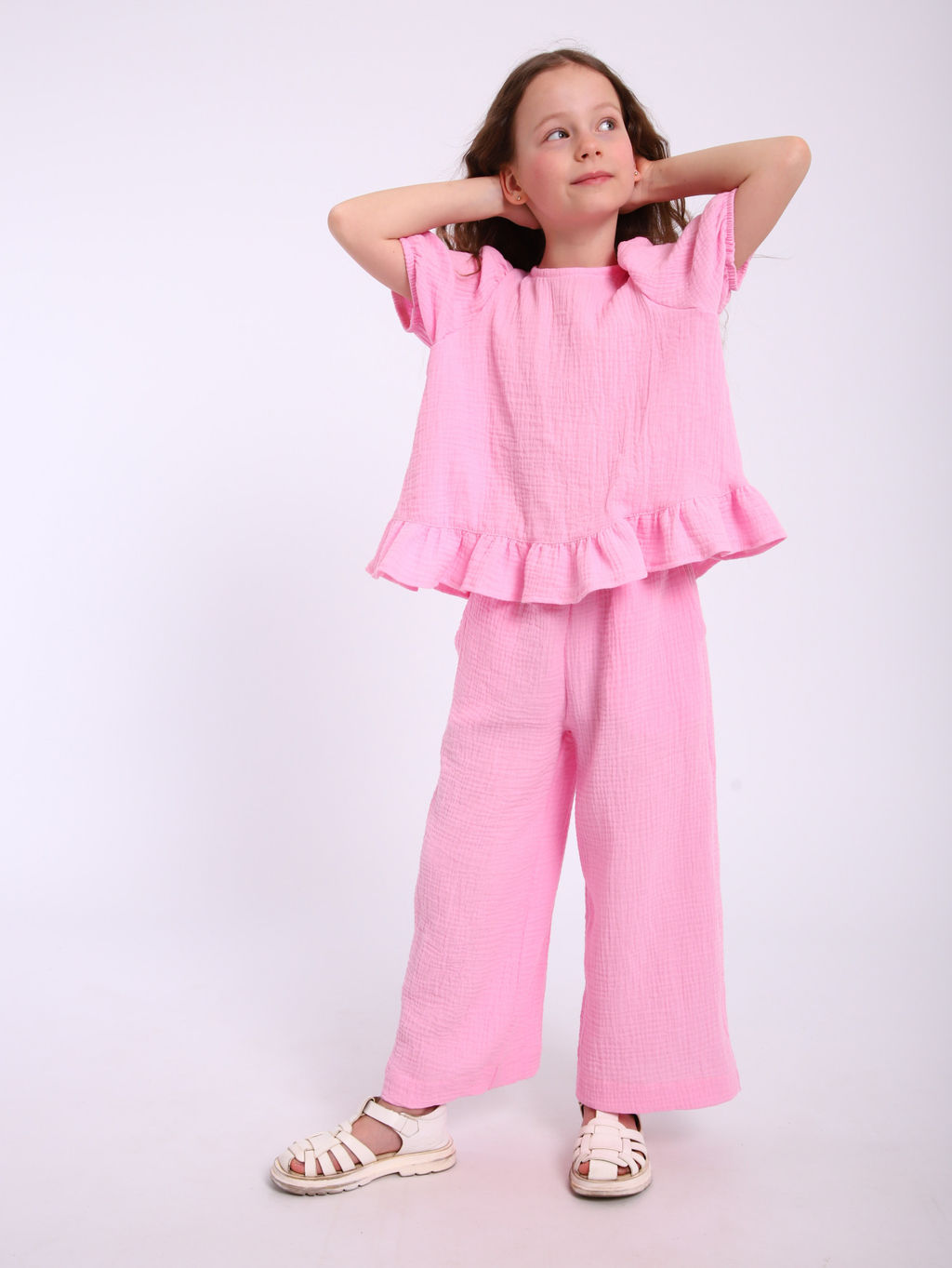 Костюм Пикми муслин белый, КМ-196-3 - От егорки до егора фото 24