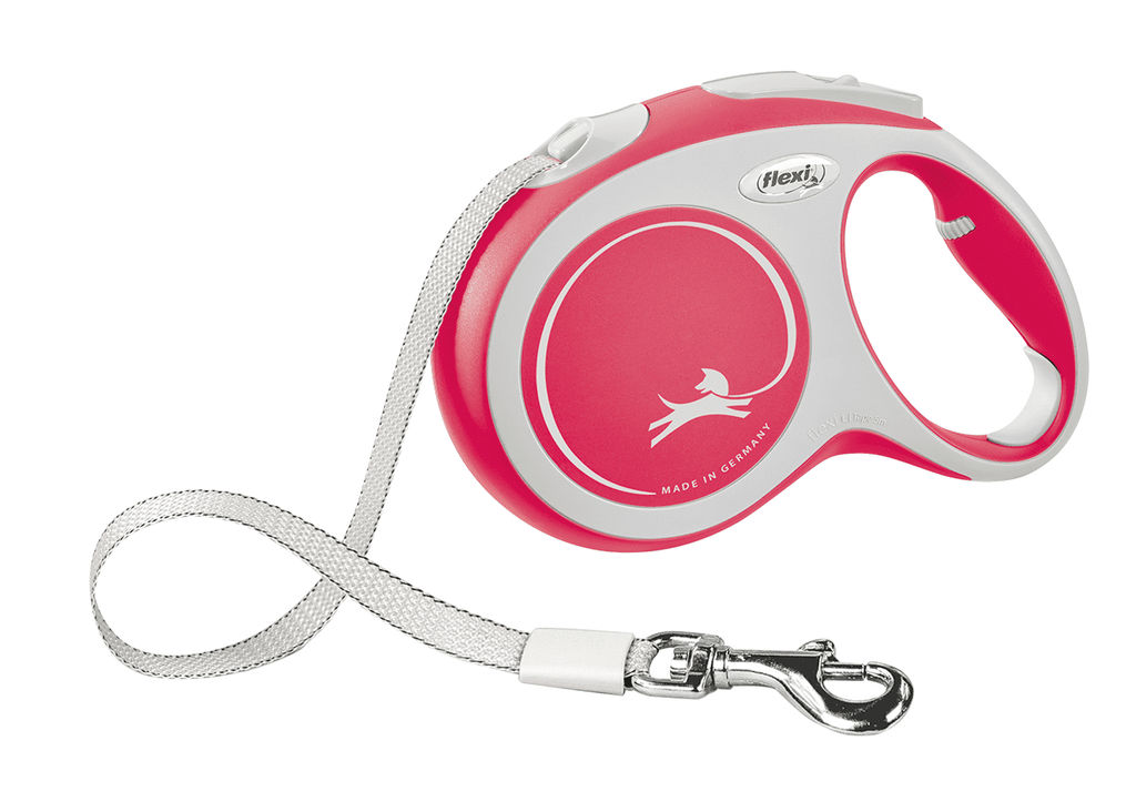 ВИА Рулетка-ремень для собак до 50кг, 8м, красная (New Comfort L Tape 8m red) CF30T8.251.R.20/62303F