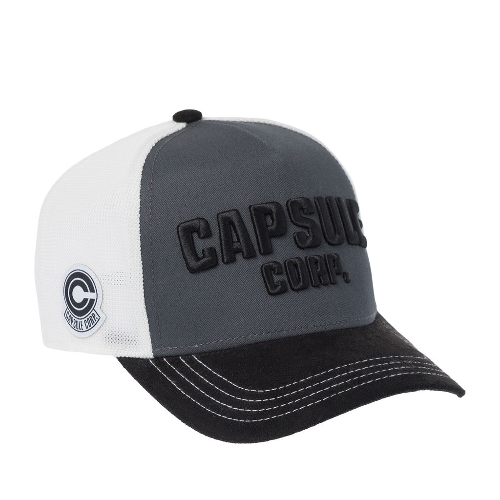 Бейсболка CAPSLAB арт. CL/DBZ10/1/PCT/CAP Dragon Ball Capsule Corp. (серый / черный)  фото 4