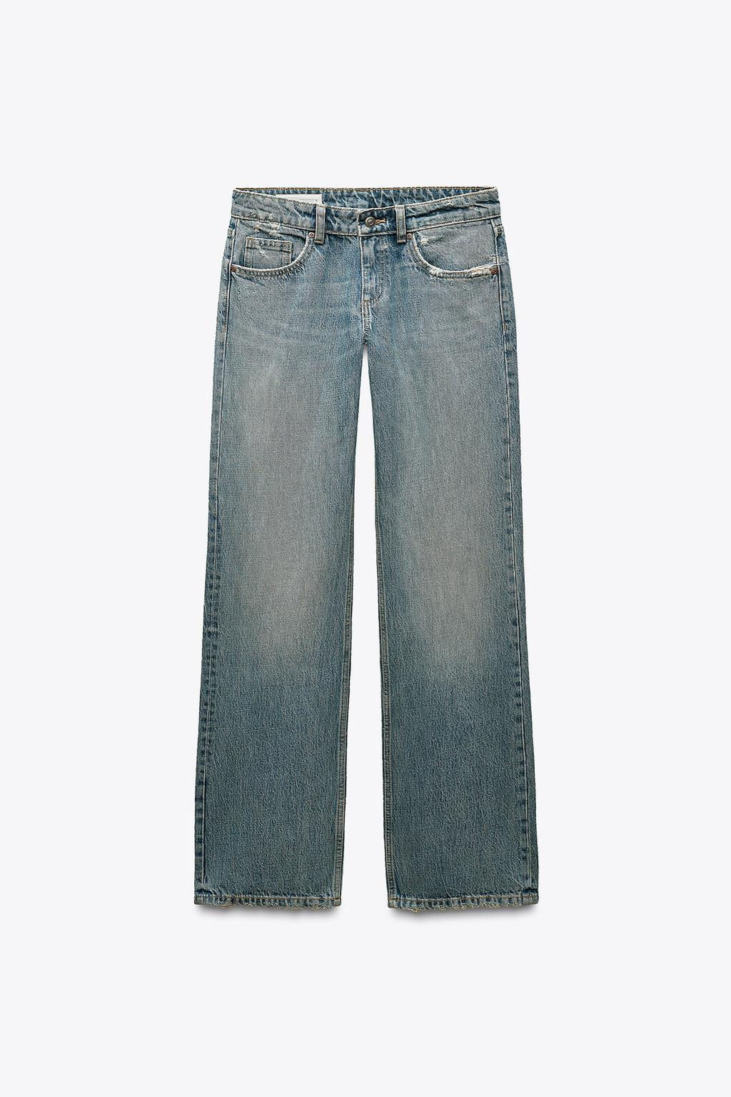 TRF WIDE-LEG LOW-RISE JEANS - Zara фото 24