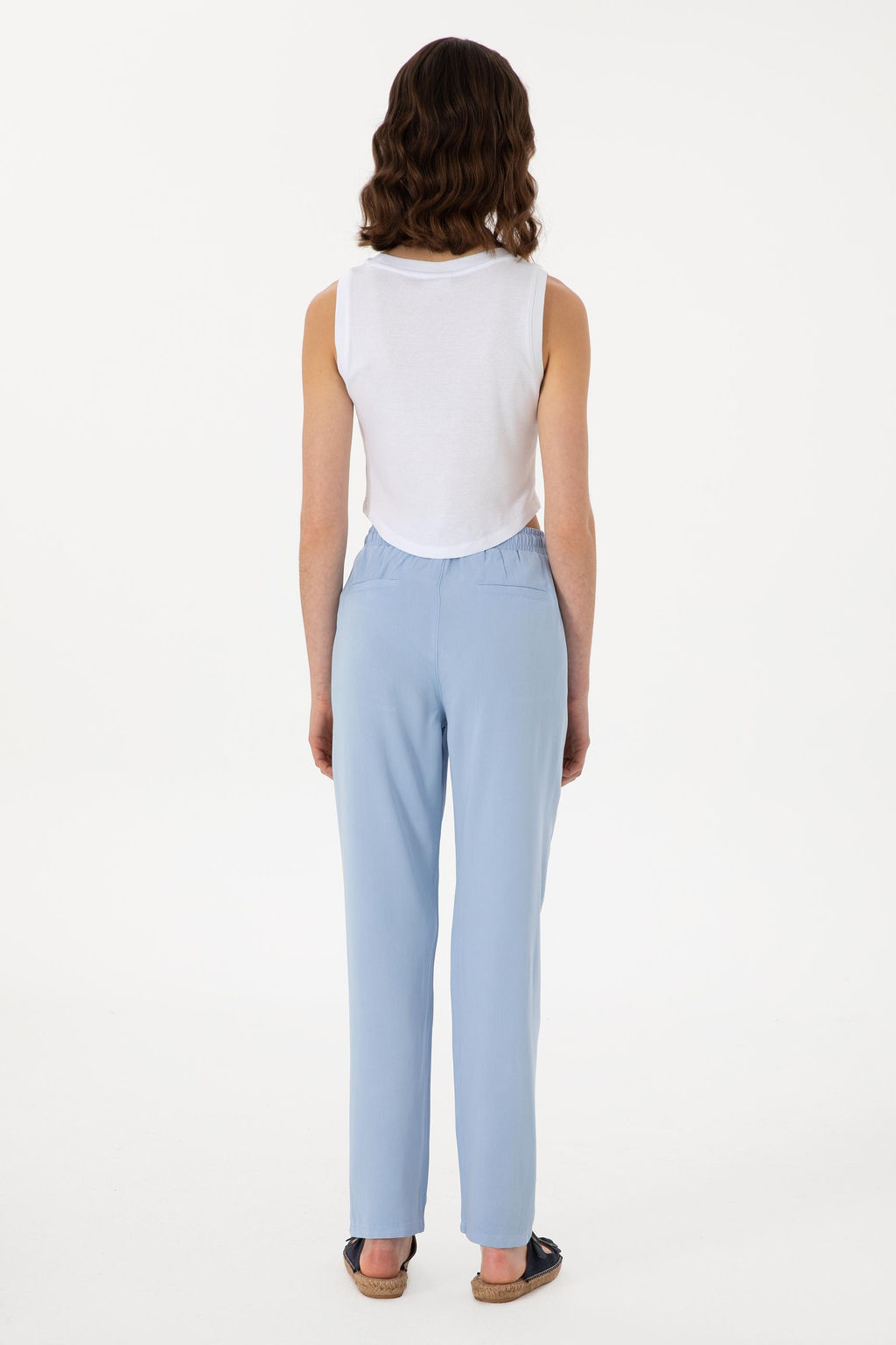 Kad_n A__k Mavi Kanvas Pantolon - U.s. polo assn фото 4