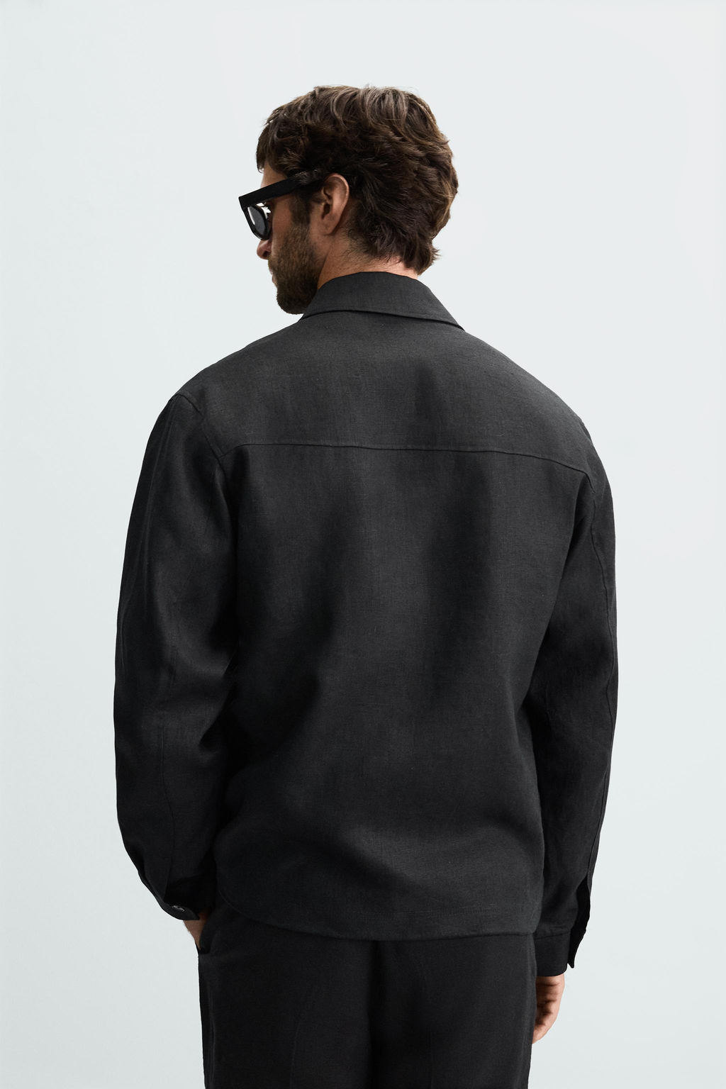 100% LINEN OVERSHIRT - Zara фото 3