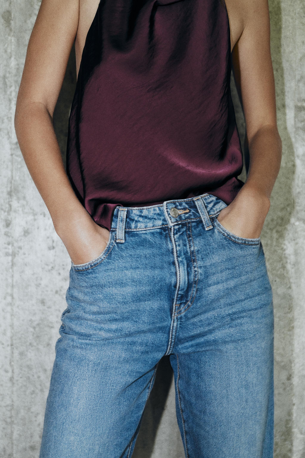 Z.01 MOM FIT HIGH-WAIST JEANS - Zara фото 3