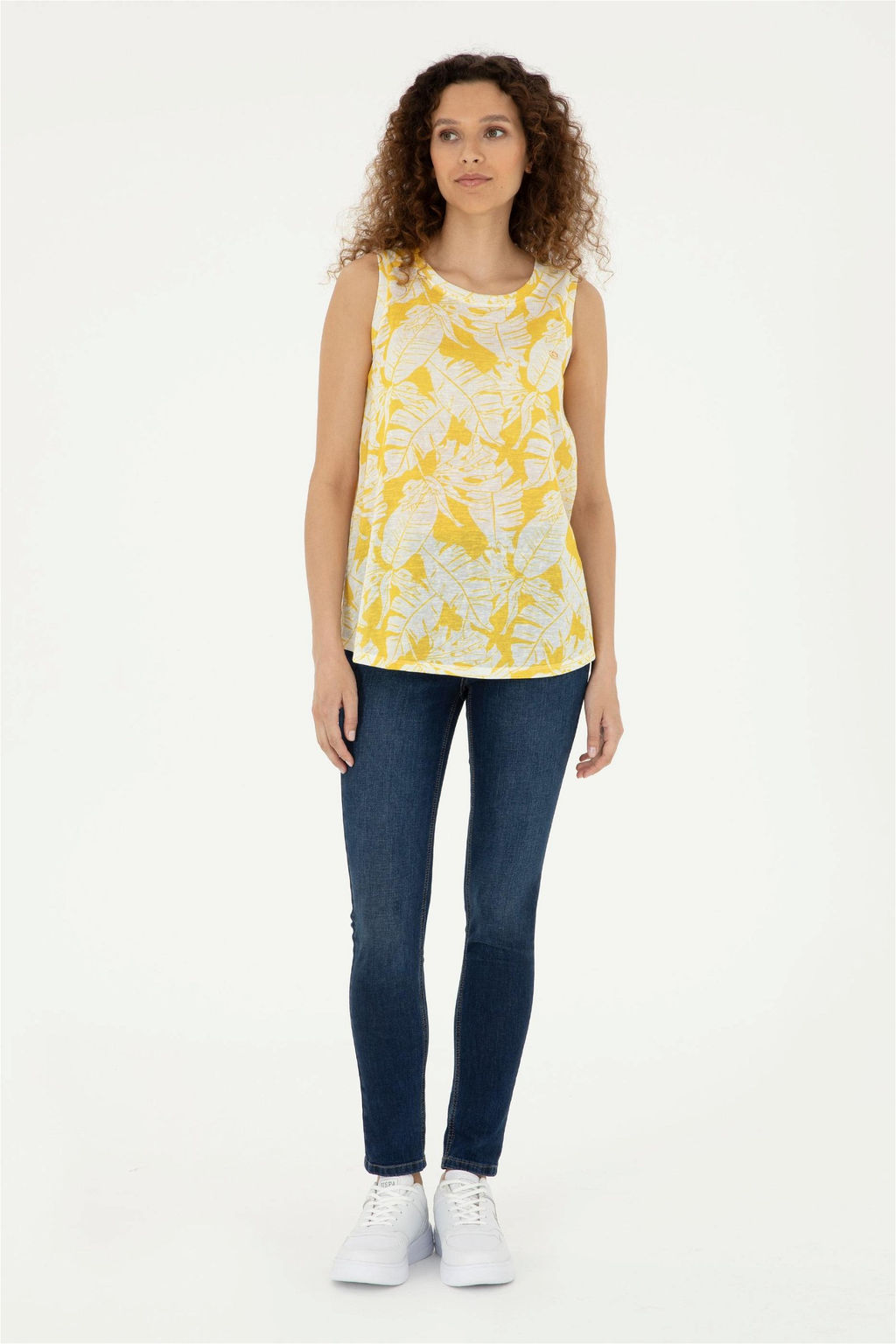 U. S. Polo Assn / Женская шафрановая футболка - U.s. polo assn фото 4