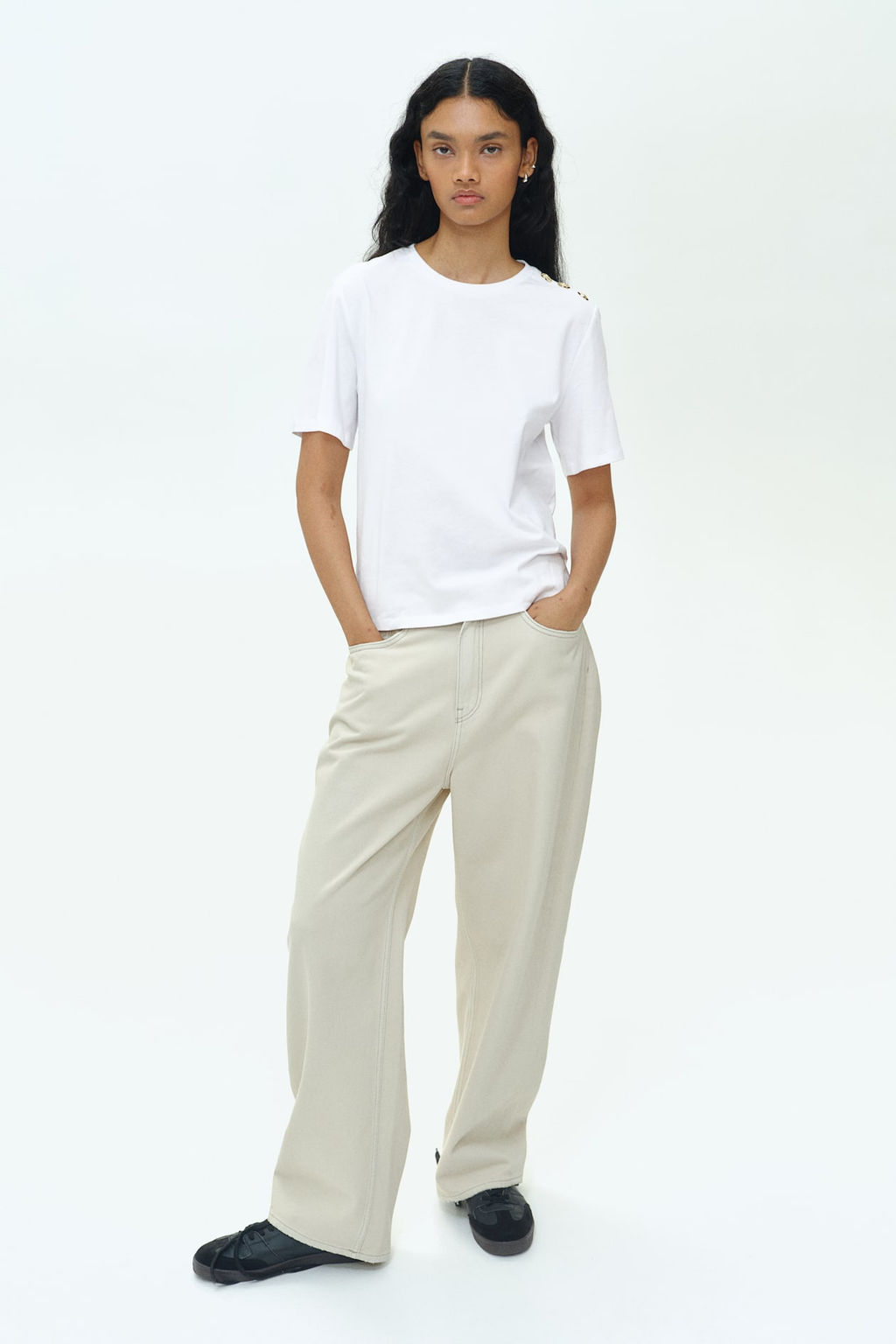 Camiseta con detalle de botones - H&m фото 2