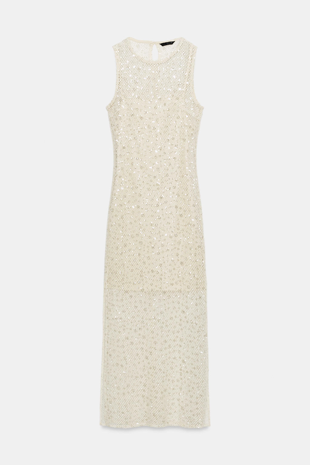 VESTIDO MIDI LENTEJUELAS / Crudo - Zara фото 7