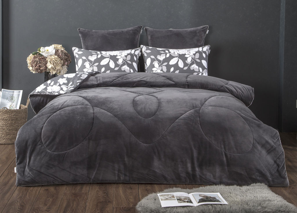 НОВИНКА!!! Комплект с одеялом Адели (графит платина) ABC Cotton - Kazanov.a. фото 2