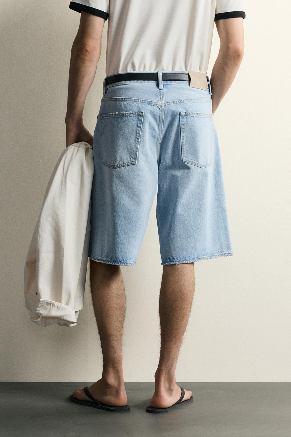 BERMUDA DENIM LOOSE FIT / Azul claro - Zara фото 3