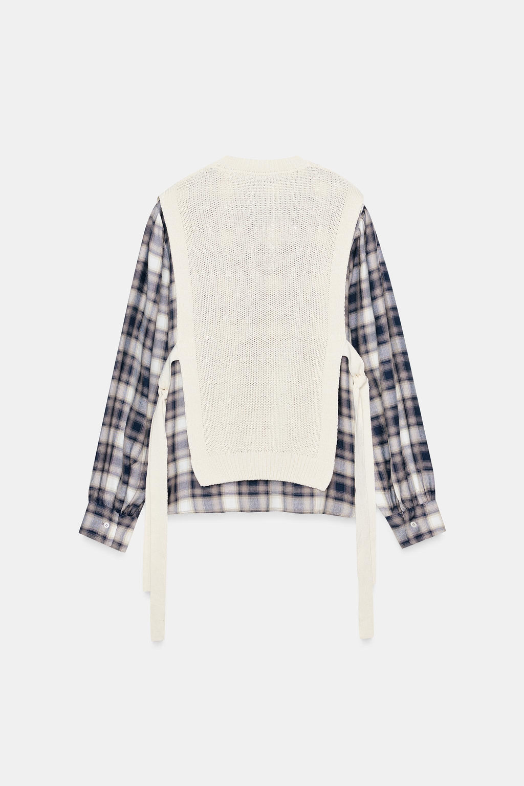 CHECK SHIRT WITH WAISTCOAT - Zara фото 6
