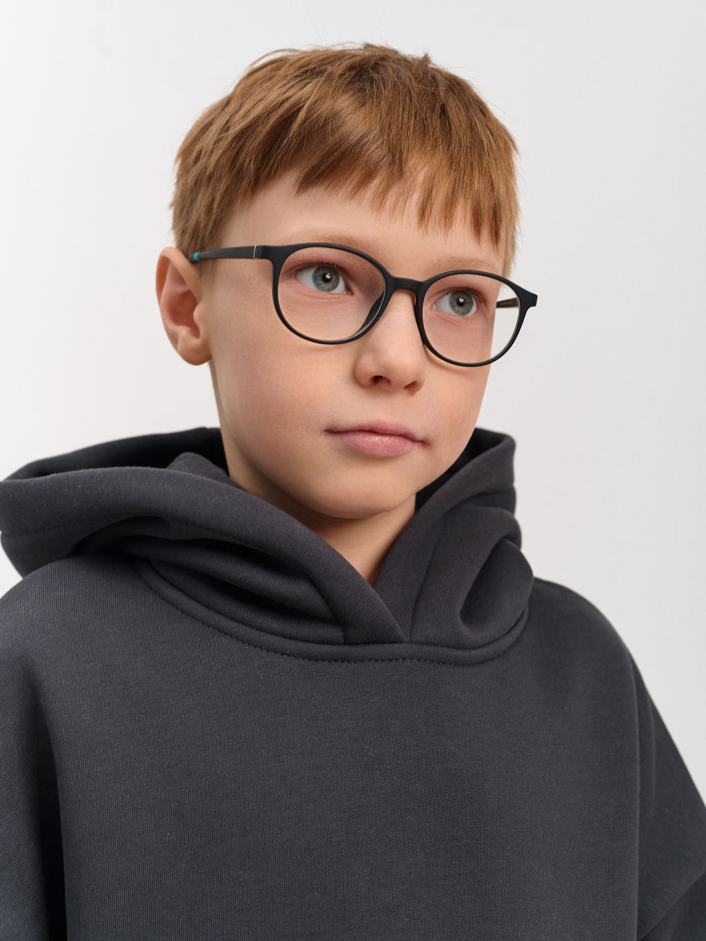 Толстовка с капюшоном для мальчика "Basic" темно-серый