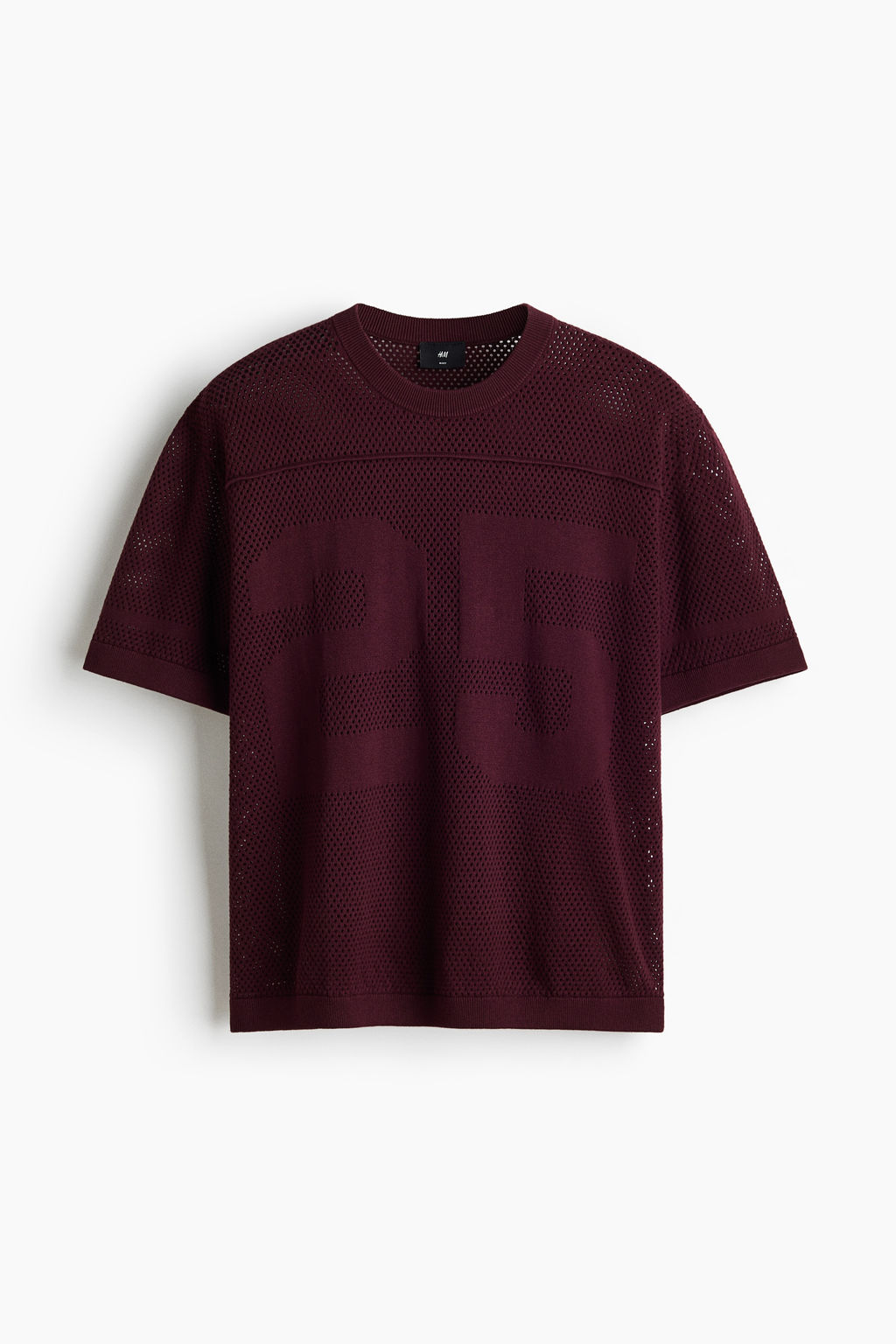 Camiseta boxy en punto calado Relaxed Fit - H&m фото 2