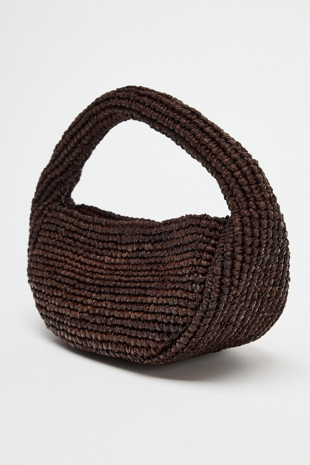 BOLSO DE MANO RAFIA / Marr?n - Zara фото 4