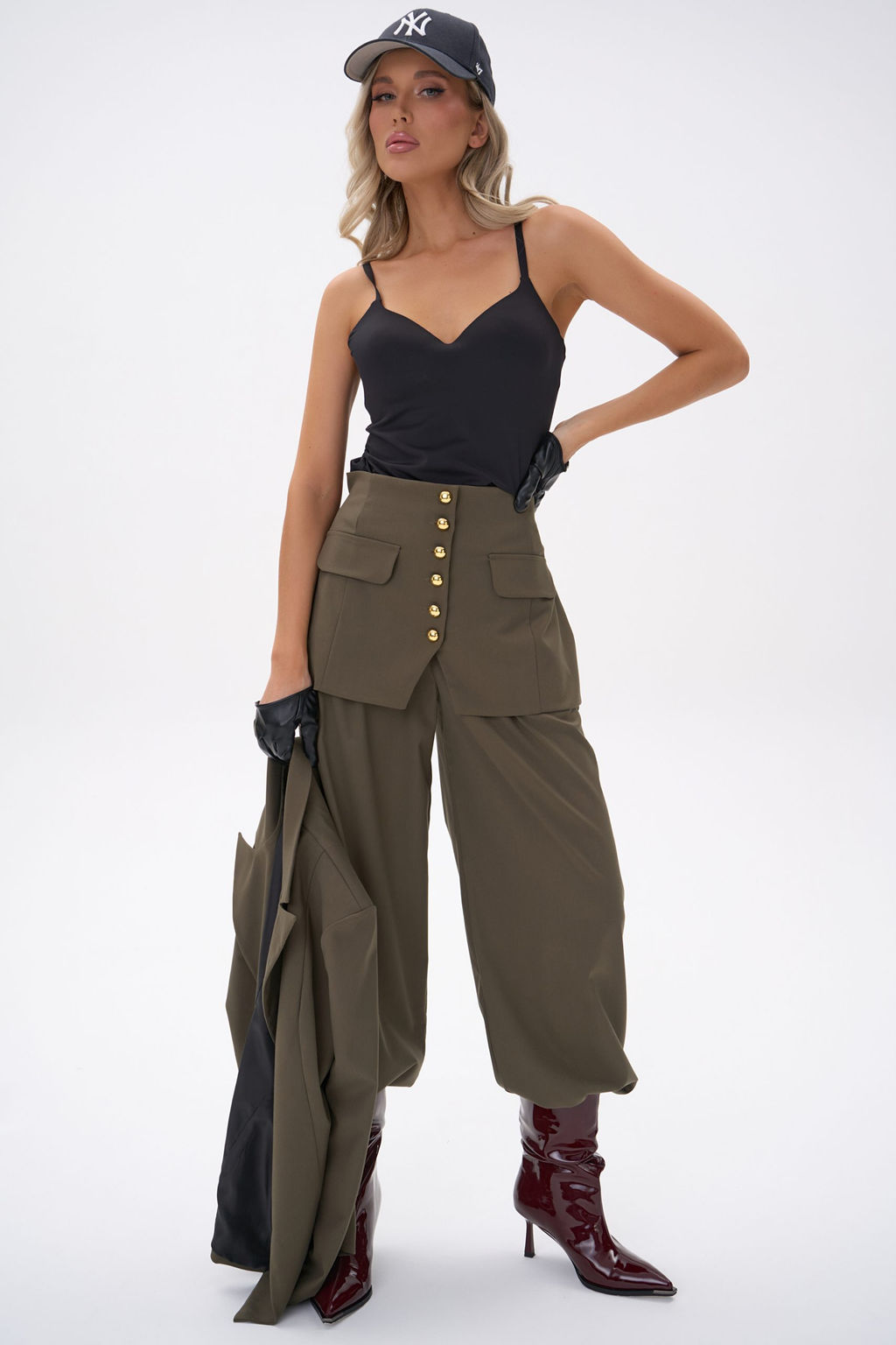 Костюм  тройка Мэдди (хаки)